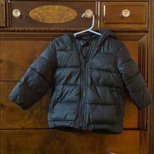 Toddler Black Puffer Coat